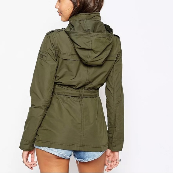 Abercrombie & Fitch Military Parka Jacket Size L - Picture 2 of 15